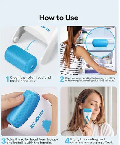 Ice roller for face and eye care