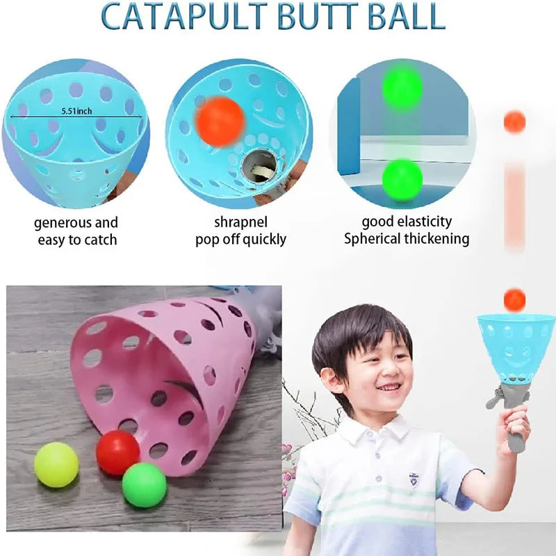 THROWING CATAPULT BALL PARENT-CHILD INTERACTION