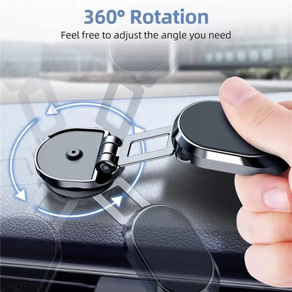 New Alloy Folding Magnetic Car Phone Holder