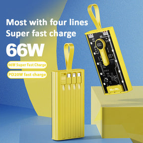 66W Super Fast Charge Power Bank 20000mAh