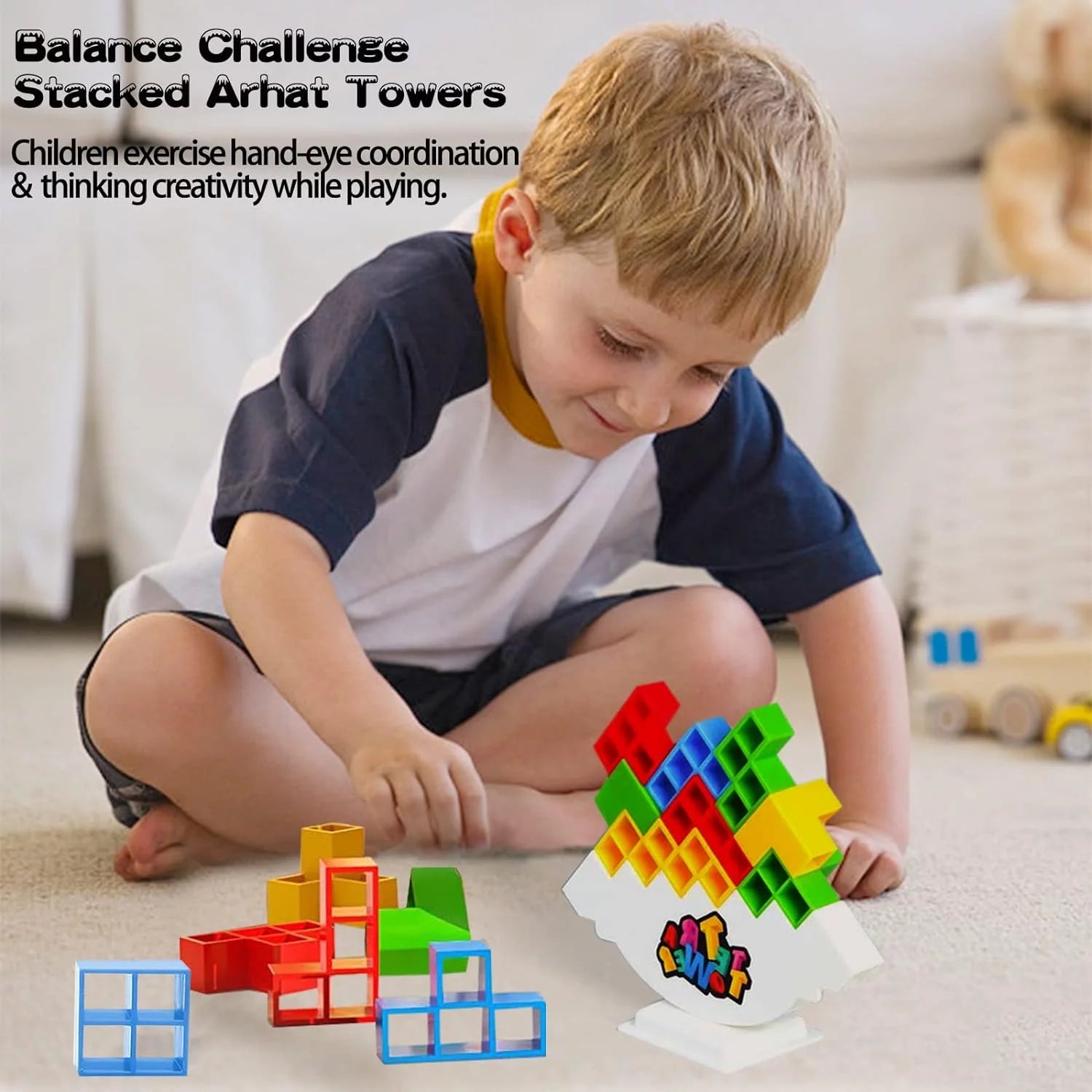 BOARD GAME, TETRIS TOWER BALANCE