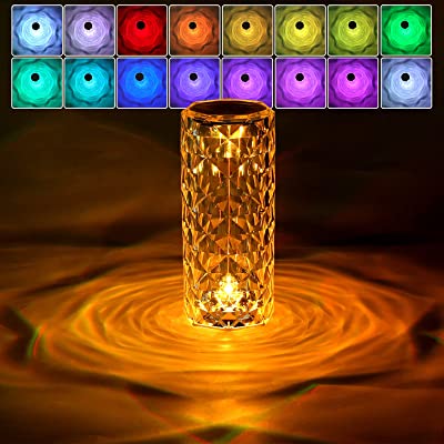 RGB Crystal Diamond Lamp with 16 Light Colors