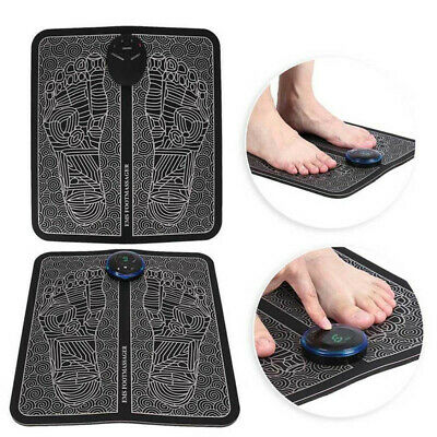 EMS Foot Massager Muscle Stimulation Mat Black