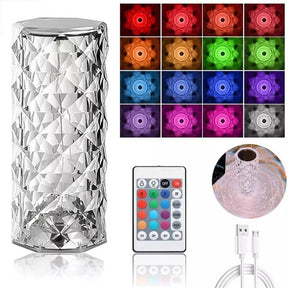 RGB Crystal Diamond Lamp with 16 Light Colors